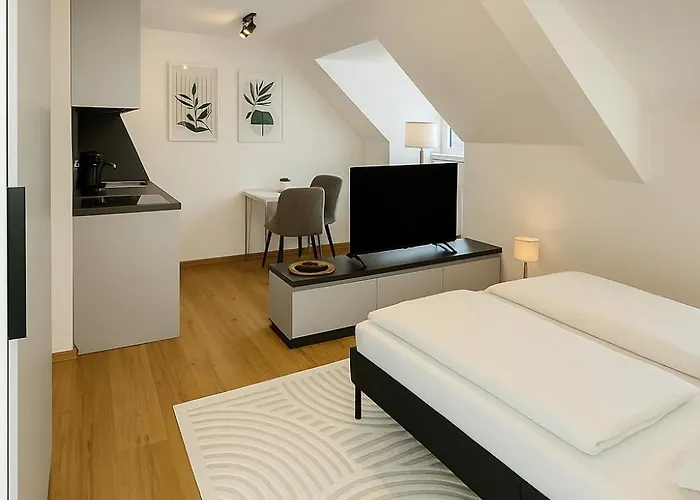 Apartamento Allgaeu - Innenstadt, Schlafzimmer, Kueche, Parkplatz Moeglich, Dachterrasse Kempten