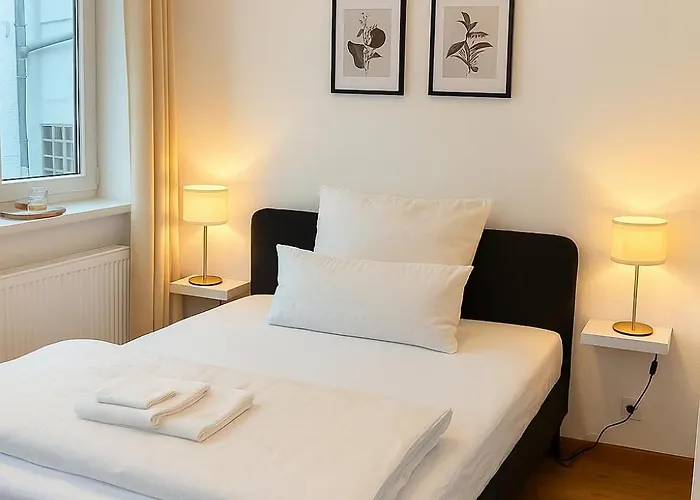 Allgaeu - Innenstadt, Schlafzimmer, Kueche, Parkplatz Moeglich, Dachterrasse شقة *